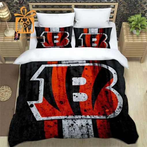 Bengals Bedding Custom Cute Bed Sets with Name & Number, Unique Bengals Gifts