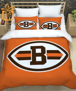 Browns Bedding Custom Cute Bed Sets with Name & Number, Cleveland Browns Gift Ideas 5