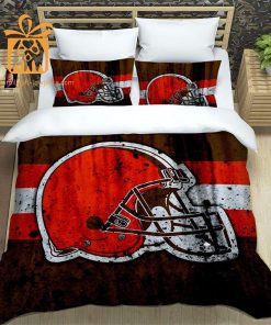 Browns Bedding Custom Cute Bed Sets with Name & Number, Cleveland Browns Gift Ideas 3