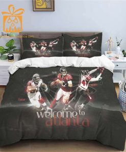Comfortable Atlanta Falcons Football Bedding Set Soft NFL Bedding Sets for Football Fans 3
