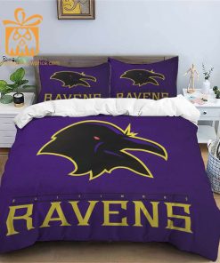 Comfortable Baltimore Ravens Football Bedding Set Soft NFL Bedding Sets for Football Fans 2