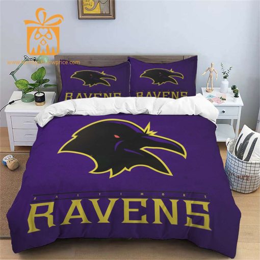 Comfortable Baltimore Ravens Football Bedding Set – Soft NFL Bedding Sets for Football Fans