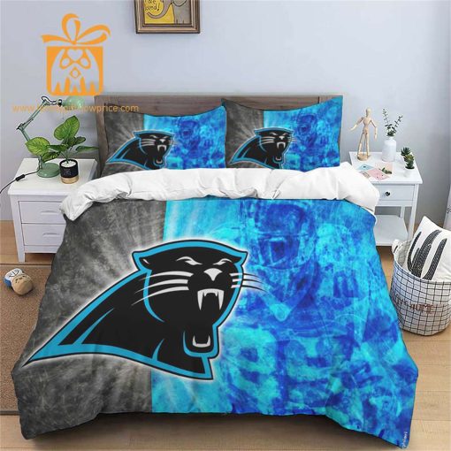 Comfortable Carolina Panthers Football Bedding Set – Soft NFL Bedding Sets for Football Fans