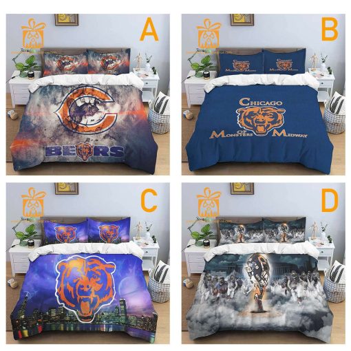 Comfortable Chicago Bears Football Bedding Set – Soft NFL Bedding Sets for Football Fans