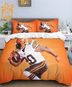 Comfortable Cleveland Browns Football Bedding Set Soft NFL Bedding Sets for Football Fans 1