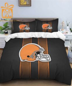 Comfortable Cleveland Browns Football Bedding Set Soft NFL Bedding Sets for Football Fans 2