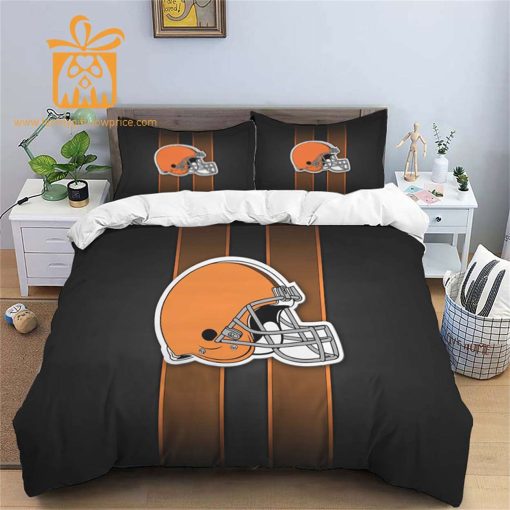 Comfortable Cleveland Browns Football Bedding Set – Soft NFL Bedding Sets for Football Fans