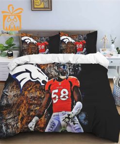 Comfortable Denver Broncos Football Bedding Set Soft NFL Bedding Sets for Football Fans 2