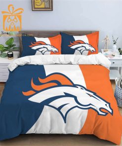Comfortable Denver Broncos Football Bedding Set Soft NFL Bedding Sets for Football Fans