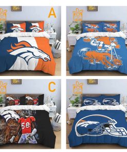 Comfortable Denver Broncos Football Bedding Set Soft NFL Bedding Sets for Football Fans 4
