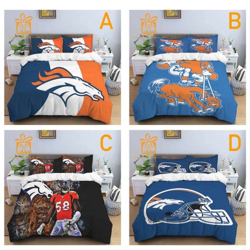 Comfortable Denver Broncos Football Bedding Set – Soft NFL Bedding Sets for Football Fans