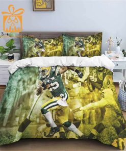 Comfortable Green Bay Packers Football Bedding Set Soft NFL Bedding Sets for Football Fans 3