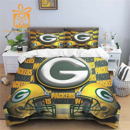 Comfortable Green Bay Packers Football Bedding Set – Soft NFL Bedding Sets for Football Fans