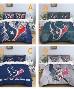 Comfortable Houston Texans Football Bedding Set Soft NFL Bedding Sets for Football Fans 4