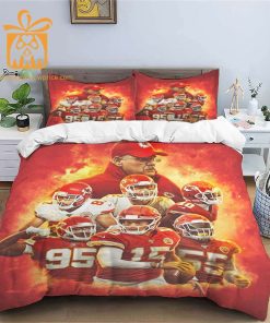 Comfortable Kansas City Chiefs Football Bedding Set Soft NFL Bedding Sets for Football Fans 3