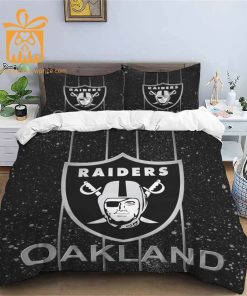 Comfortable Las Vegas Raiders Football Bedding Set – Soft NFL Bedding Sets for Football Fans