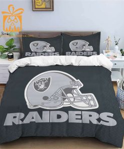 Comfortable Las Vegas Raiders Football Bedding Set Soft NFL Bedding Sets for Football Fans