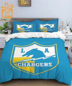 Comfortable Los Angeles Chargers Football Bedding Set Soft NFL Bedding Sets for Football Fans 2