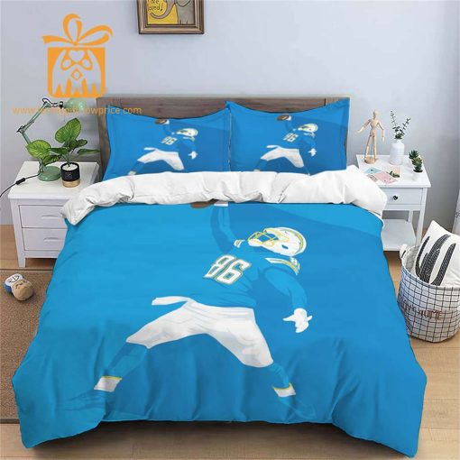 Comfortable Los Angeles Chargers Football Bedding Set – Soft NFL Bedding Sets for Football Fans