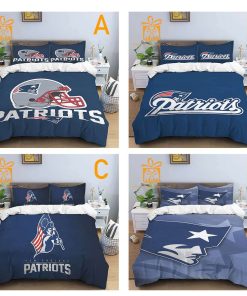 Comfortable New England Patriots Football Bedding Set Soft NFL Bedding Sets for Football Fans 4