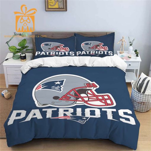 Comfortable New England Patriots Football Bedding Set – Soft NFL Bedding Sets for Football Fans