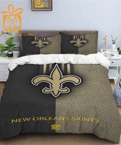 Comfortable New Orleans Saints Football Bedding Set – Soft NFL Bedding Sets for Football Fans