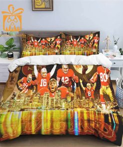 Comfortable San Francisco 49ers Football Bedding Set Soft NFL Bedding Sets for Football Fans 1