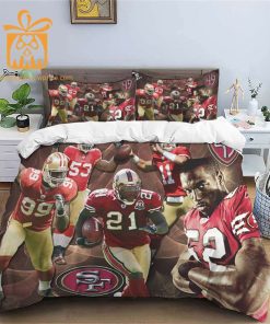 Comfortable San Francisco 49ers Football Bedding Set Soft NFL Bedding Sets for Football Fans 3