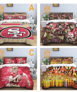 Comfortable San Francisco 49ers Football Bedding Set Soft NFL Bedding Sets for Football Fans 4