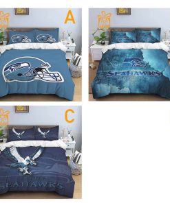 Comfortable Seattle Seahawks Football Bedding Set – Soft NFL Bedding Sets for Football Fans 3