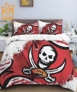 Comfortable Tampa Bay Buccaneers Football Bedding Set Soft NFL Bedding Sets for Football Fans