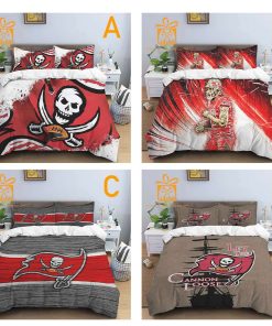 Comfortable Tampa Bay Buccaneers Football Bedding Set Soft NFL Bedding Sets for Football Fans 4