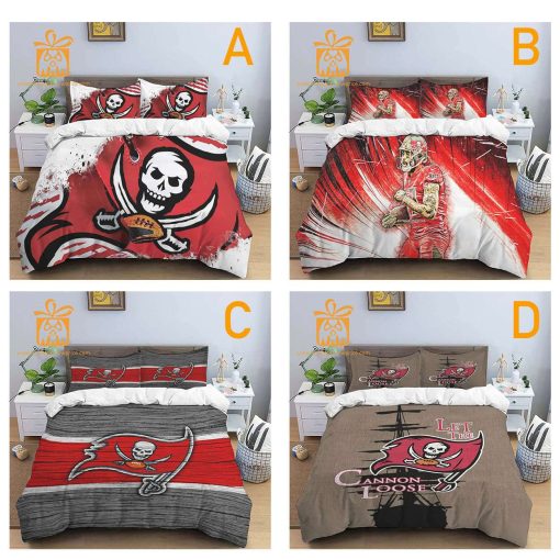 Comfortable Tampa Bay Buccaneers Football Bedding Set – Soft NFL Bedding Sets for Football Fans