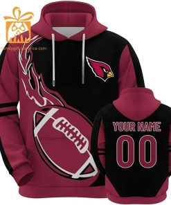 Custom Arizona Cardinals Football Jersey – Personalized 3D Name & Number Hoodies for Fans, Gift for Men Women