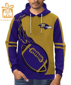 Custom Baltimore Ravens Football Jersey Personalized 3D Name Number Hoodies for Fans Gift for Men Women 2