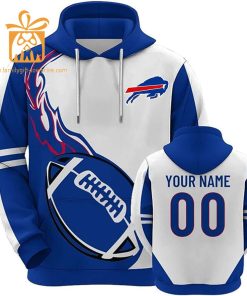 Custom Buffalo Bills Football Jersey – Personalized 3D Name & Number Hoodies for Fans, Gift for Men Women
