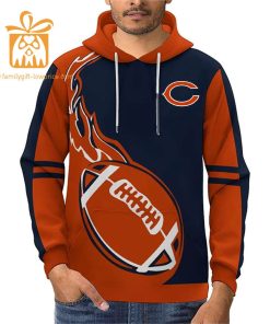 Custom Chicago Bears Football Jersey Personalized 3D Name Number Hoodies for Fans Gift for Men Women 2