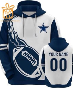 Custom Dallas Cowboys Football Jersey Personalized 3D Name Number Hoodies for Fans Gift for Men Women 1