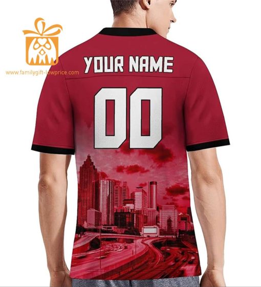 Custom Atlanta Falcons Shirt – Personalize Your Cityscape Football Jersey – Perfect Gift for Fans