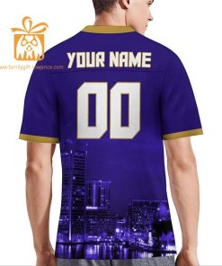 Custom Baltimore Ravens Shirt – Personalize Your Cityscape Football Jersey – Perfect Gift for Fans 4