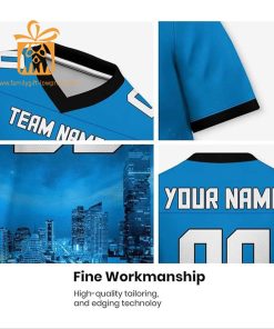Custom Carolina Panthers Shirts – Personalize Your Cityscape Football Jersey – Perfect Gift for Fans 1