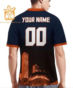 Custom Chicago Bears Shirt – Personalize Your Cityscape Football Jersey – Perfect Gift for Fans 3