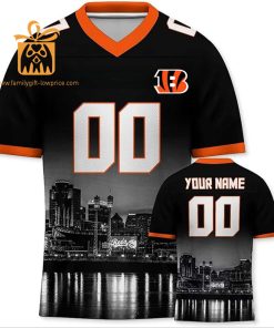 Custom Cincinnati Bengals T Shirt – Personalize Your Cityscape Football Jersey – Perfect Gift for Fans