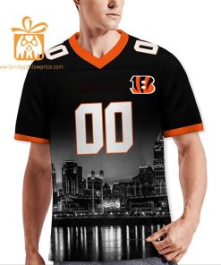 Custom Cincinnati Bengals T Shirt – Personalize Your Cityscape Football Jersey – Perfect Gift for Fans 3