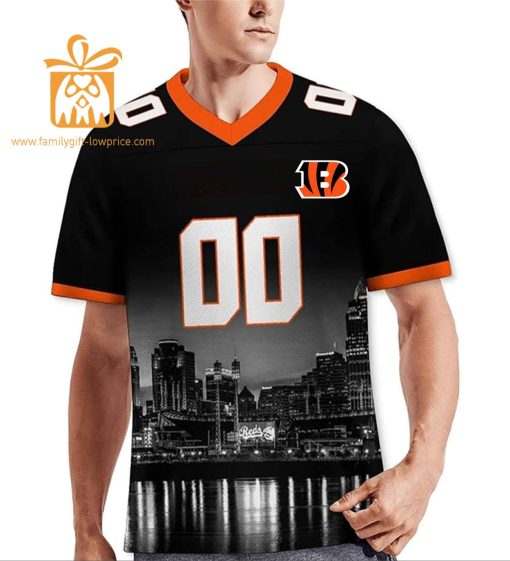 Custom Cincinnati Bengals T Shirt – Personalize Your Cityscape Football Jersey – Perfect Gift for Fans