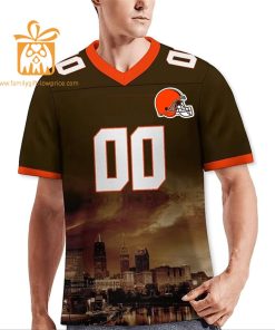 Custom Cleveland Browns T-Shirts – Personalize Your Cityscape Football Jersey – Perfect Gift for Fans 3