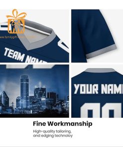 Custom Dallas Cowboys Shirts – Personalize Your Cityscape Football Jersey – Perfect Gift for Fans 2