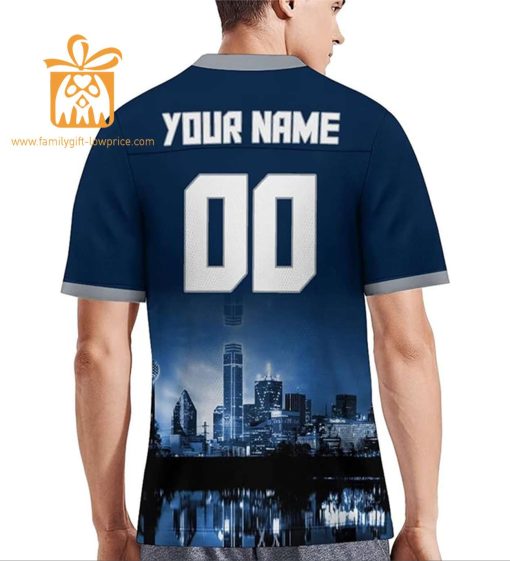 Custom Dallas Cowboys Shirts – Personalize Your Cityscape Football Jersey – Perfect Gift for Fans