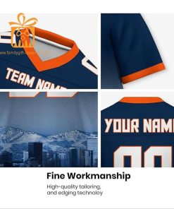 Custom Denver Broncos Shirt – Personalize Your Cityscape Football Jersey – Perfect Gift for Fans 1