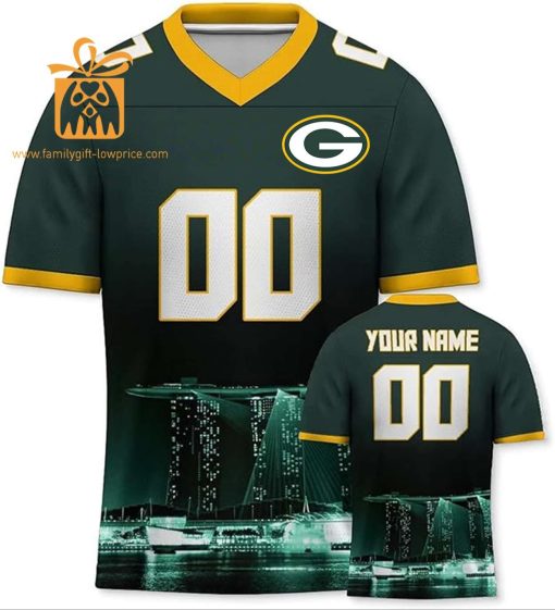 Custom Green Bay Packers Shirts – Personalize Your Cityscape Football Jersey – Perfect Gift for Fans